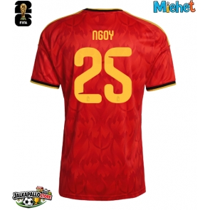 Belgia Nathan Ngoy #25 Kotipaita MM-kisat 2026 Lyhythihainen